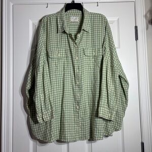 American Eagle Plaid Flannel Shirt Large